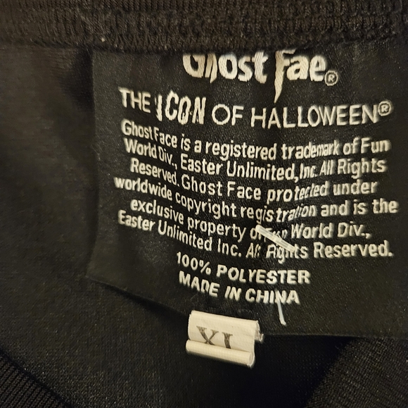 Scream Ghost Face '96 Slasher Knife Hockey Jersey Unisex Size XL - Picture 5 of 5